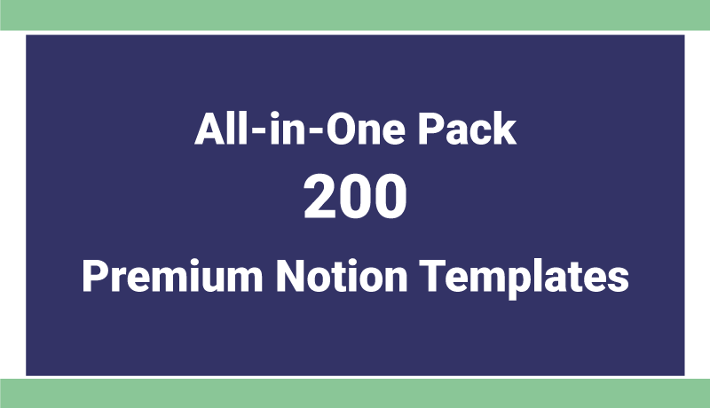 200 Professional Notion Templates for Work and Life (PLR License)