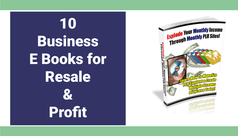 10 Business E Books for Resale and Profit 10 Business E Books for Resale and Profit