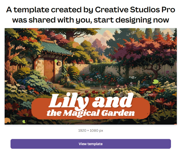 Canva Template Built for Flexible Use