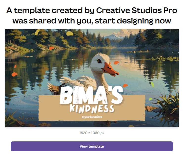 Canva Template for kids learning