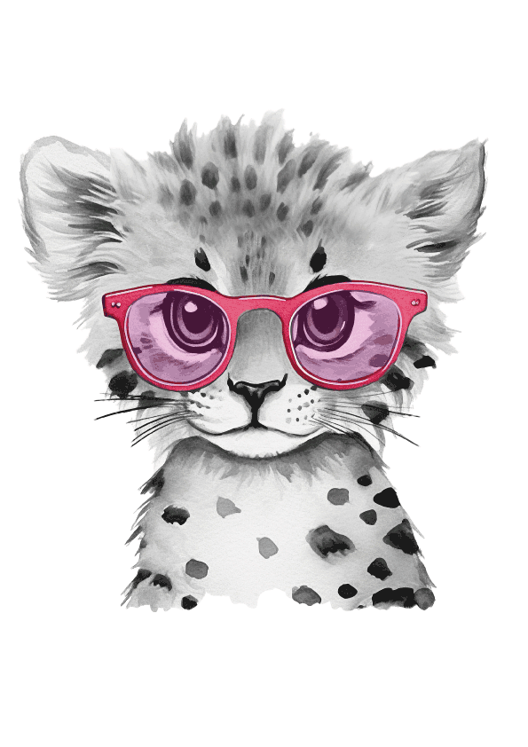 Cheetah Poster That Expresses Motion and Strength