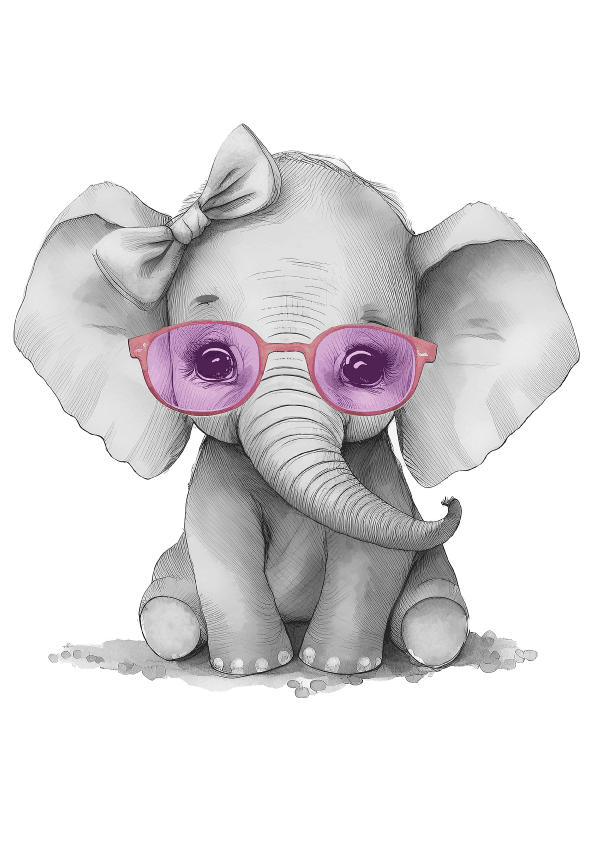 Elephant Poster That Symbolizes Strength and Wisdom