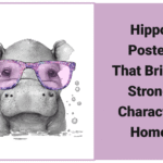 Elephant Poster with Powerful Majestic Presence Hippo Poster That Brings Strong Character Home