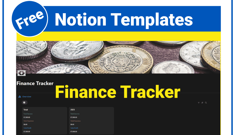 Notion Finance Tracker Free That Simplifies Finances