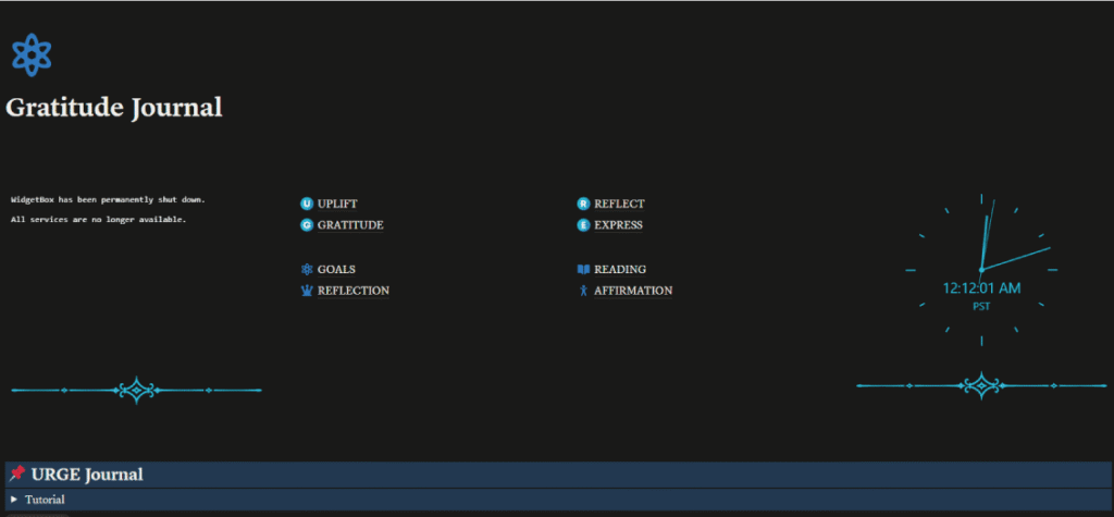 Notion Templates Free Gratitude Journal for Daily Reflection