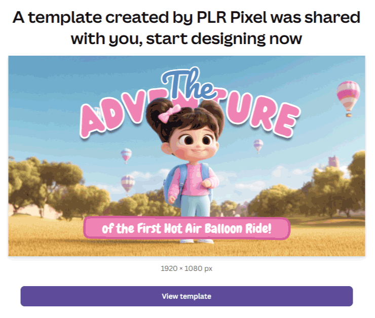 Template Canva Built for Kids Creativity