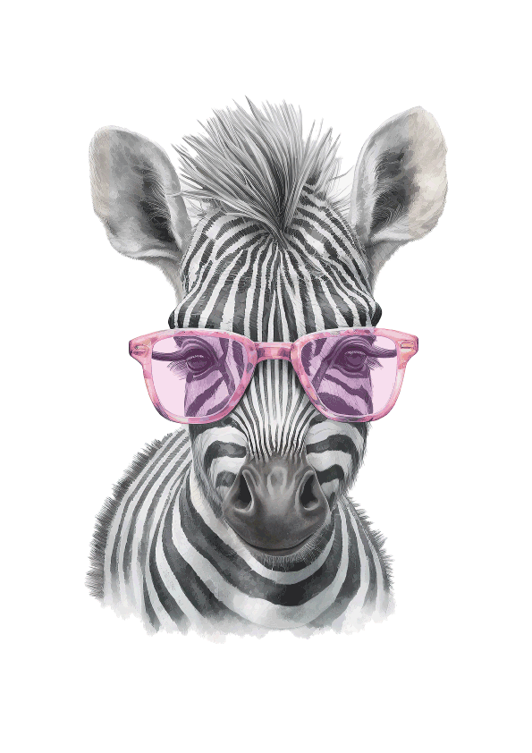 Zebra Poster That Creates Bold Visual Contrast