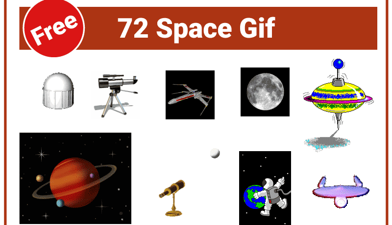 72 Space Gif Files Bring Brilliant Motion to Projects