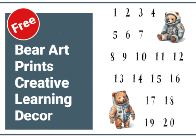 Bear Art Prints Provide Beautifully Creative Learning Decor
