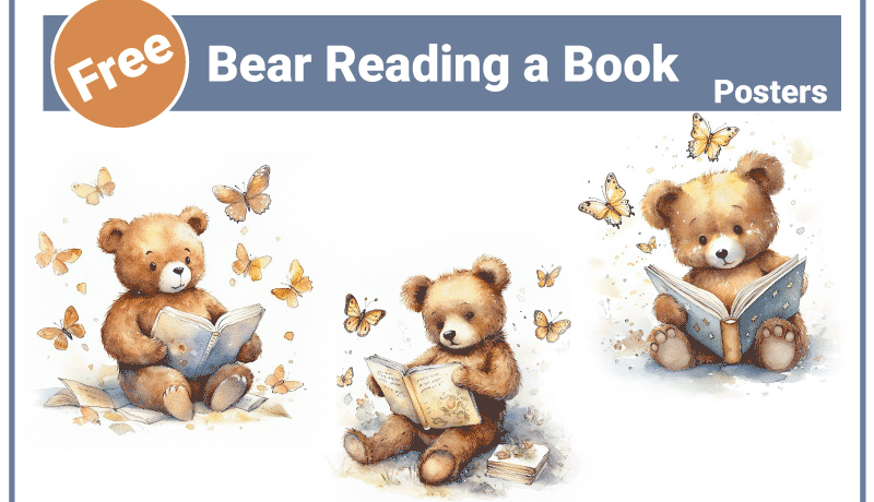 Bear Reading a Book Creates Powerful Nursery Magic