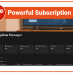 Best Notion Templates Powerful Subscription Manager