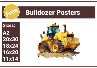 Bulldozer Posters Powerful Wall Art for Bold Offices