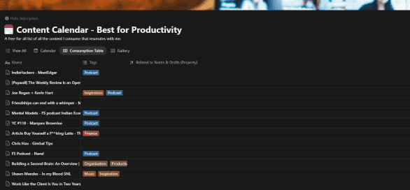 Content Calendar Notion That Simplifies Weekly Workflow