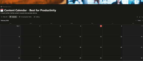 Content Calendar Notion That Tracks Results and Growth