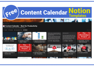 Content Calendar Notion for Smarter Weekly Planning