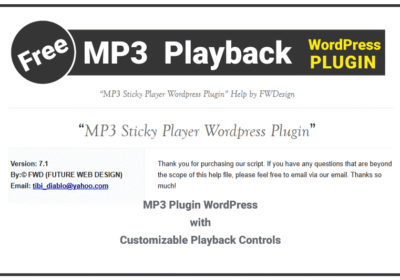 MP3 plugin WordPress with Powerful Sticky Playback Features