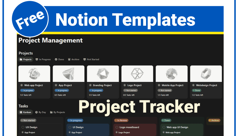 Notion Free Templates Project Tracker with Powerful Control