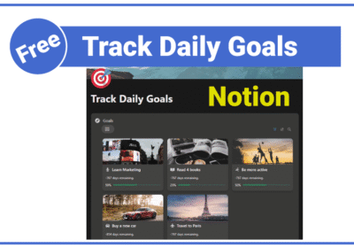 Notion Goals Template That Simplifies Daily Planning