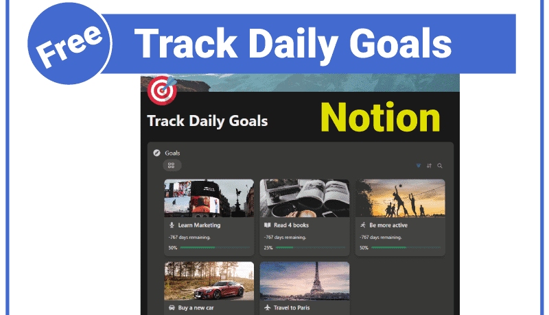 Notion Goals Template That Simplifies Daily Planning