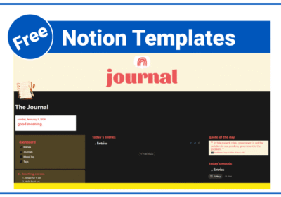 Notion Journal Template Free with Powerful Reflection