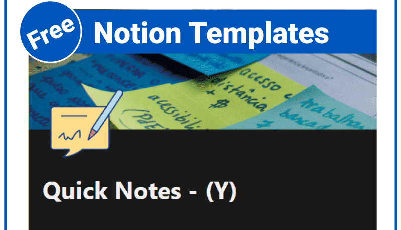 Notion Notes Template That Captures Ideas Instantly
