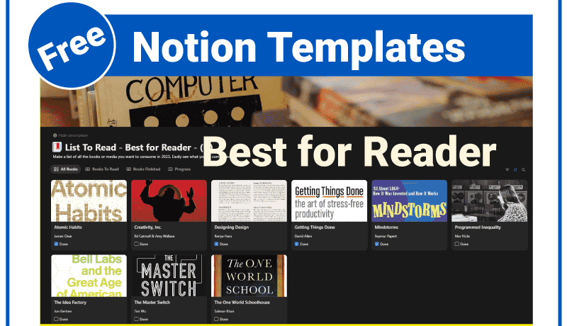 Notion Reading List That Instantly Organizes Books