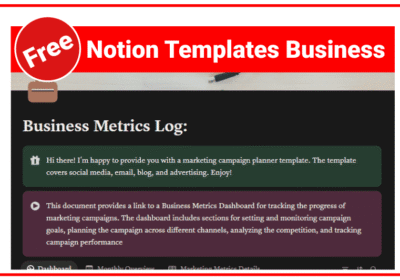 Notion Templates Business That Boosts Performance Tracking