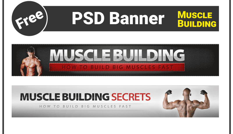 Photoshop Banner Templates with Powerful Fitness Design Photoshop Banner Templates with Powerful Fitness Design