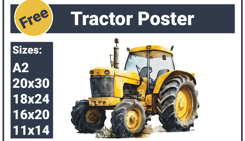 Tractor Poster: Incredible Industrial Wall Decor Tractor Poster Incredible Industrial Wall Decor