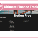 Ultimate Finance Tracker Notion Free Brilliant Dashboard