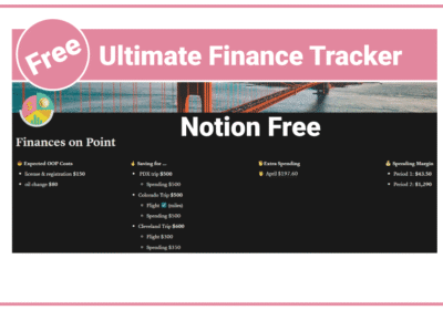 Ultimate Finance Tracker Notion Free Brilliant Dashboard