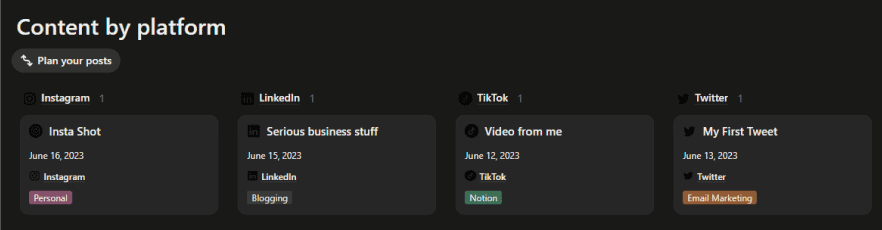 notion social media planner template free - Built-In Analytics Helps Steer Strategy